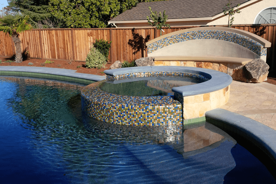 stunning pool and spa design