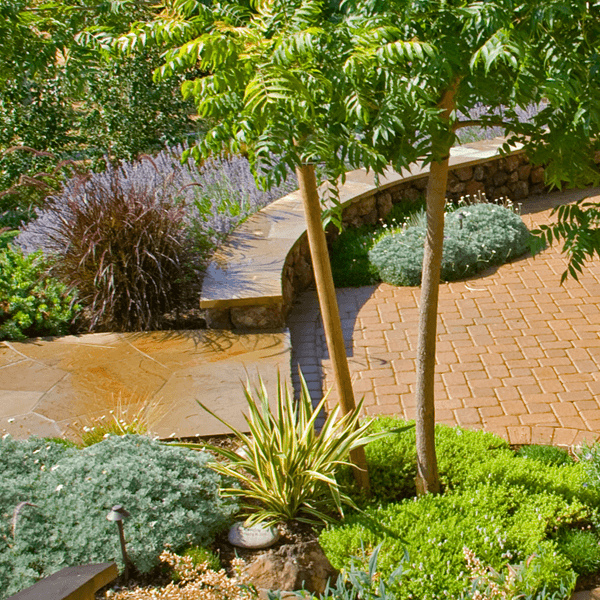 landscape design architecture garden retaining wall